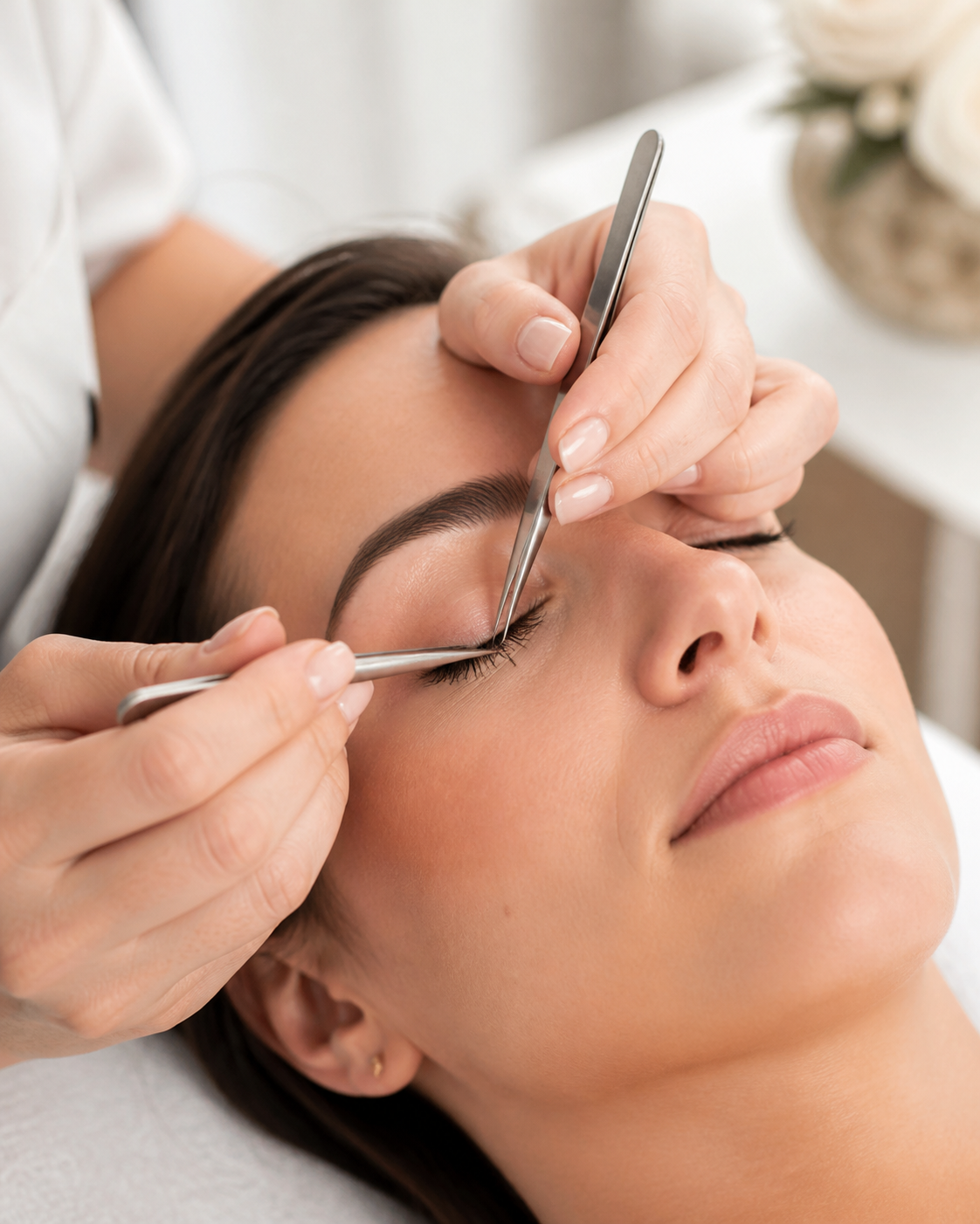 Precise eyelash extension service